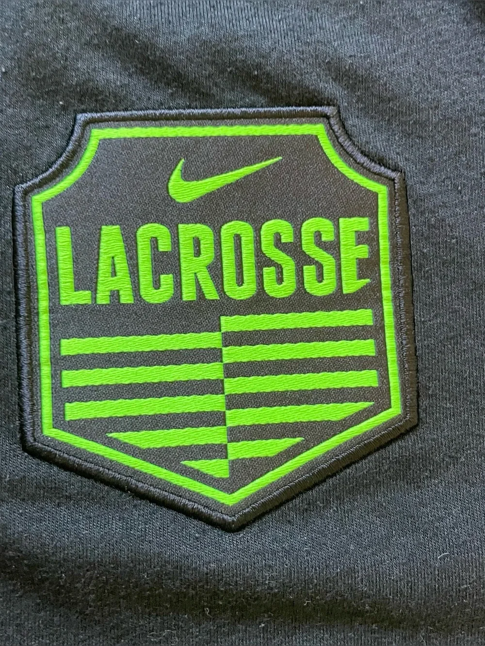 Nike Dri-FIT Lacrosse T Shirt Mens Small Black Athletic Performance Tee